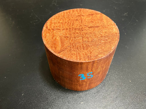 5"x4" KD Pomelle Sapele Wood Bowl Turning Blank (#0035)