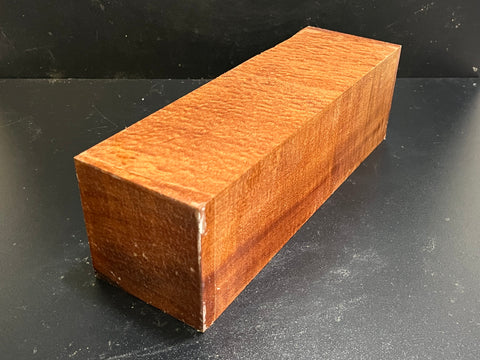 4"x4"x12" KD Pomelle Sapele Wood Spindle Turning Blank (#0049)