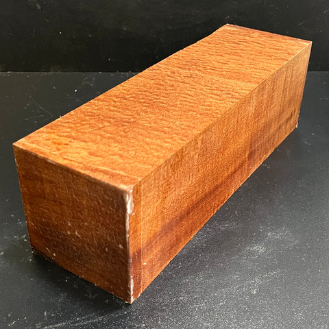 4"x4"x12" KD Pomelle Sapele Wood Spindle Turning Blank (#0049)