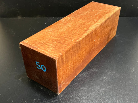 4"x4"x12" KD Pomelle Sapele Wood Spindle Turning Blank (#0050)