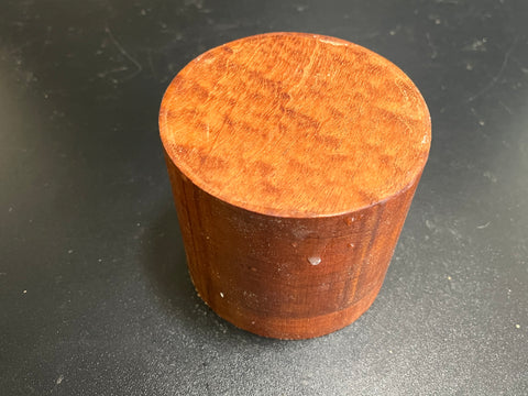 4"x4" KD Pomelle Sapele Wood Bowl Turning Blank (#0041)