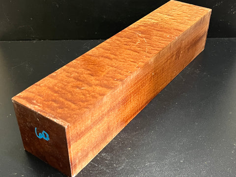4"x4"x18" KD Pomelle Sapele Wood Spindle Turning Blank (#0060)