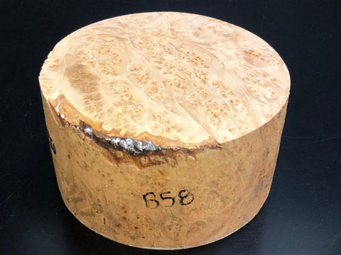 6"x3" KD Maple Burl Wood Bowl Turning Blank (#0058)