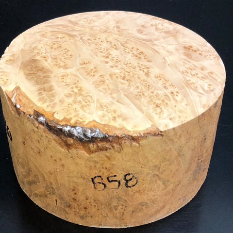 6"x3" KD Maple Burl Wood Bowl Turning Blank (#0058)