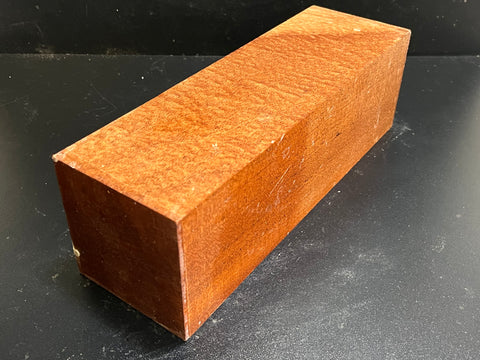 4"x4"x12" KD Pomelle Sapele Wood Spindle Turning Blank (#0053)