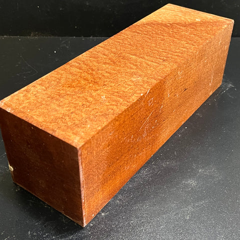 4"x4"x12" KD Pomelle Sapele Wood Spindle Turning Blank (#0053)