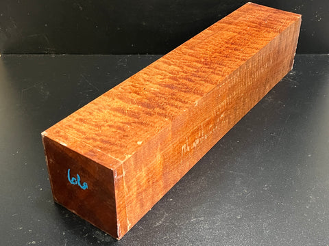 4"x4"x18" KD Pomelle Sapele Wood Spindle Turning Blank (#0066)