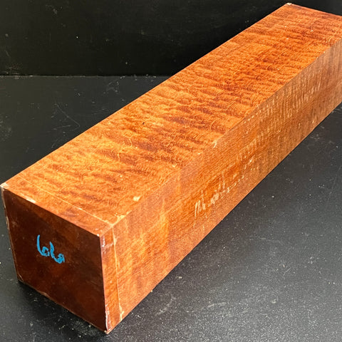 4"x4"x18" KD Pomelle Sapele Wood Spindle Turning Blank (#0066)