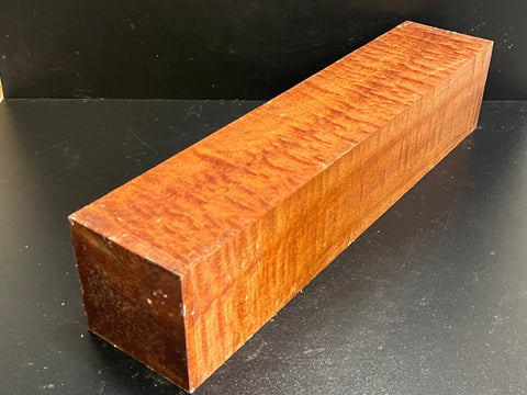 4"x4"x18" KD Pomelle Sapele Wood Spindle Turning Blank (#0068)