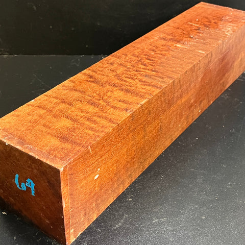 4"x4"x18" KD Pomelle Sapele Wood Spindle Turning Blank (#0069)