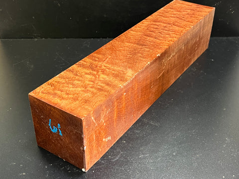 4"x4"x18" KD Pomelle Sapele Wood Spindle Turning Blank (#0061)