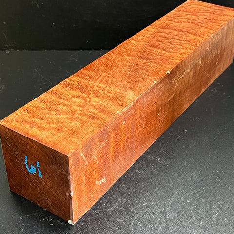 4"x4"x18" KD Pomelle Sapele Wood Spindle Turning Blank (#0061)