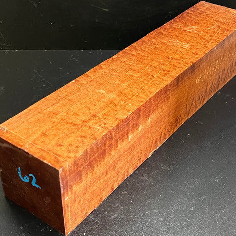 4"x4"x18" KD Pomelle Sapele Wood Spindle Turning Blank (#0062)