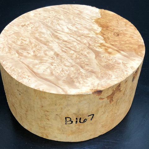 7"x3" KD Maple Burl Wood Bowl Turning Blank (#00167)