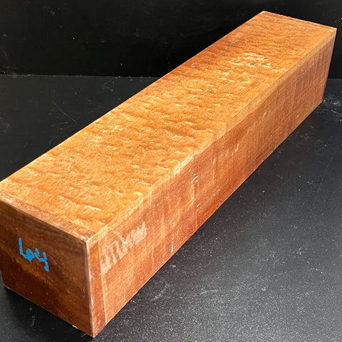 4"x4"x18" KD Pomelle Sapele Wood Spindle Turning Blank (#0064)