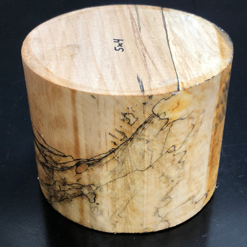 5"x4" KD Spalted Hard Maple Wood Bowl Turning Blank (#0073)