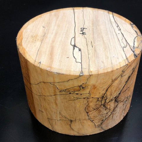 6"x4" KD Spalted Hard Maple Wood Bowl Turning Blank (#00104)