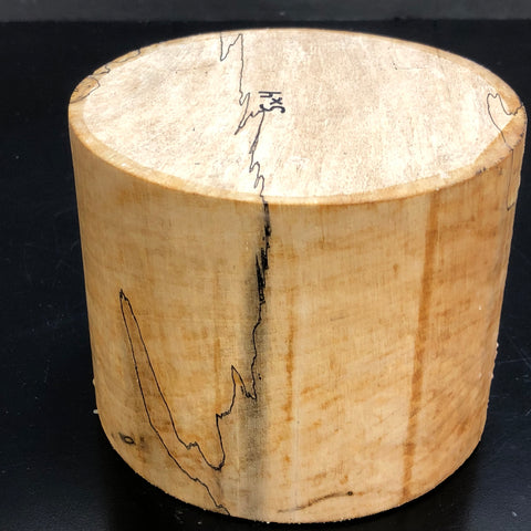 5"x4" KD Spalted Hard Maple Wood Bowl Turning Blank (#0075)