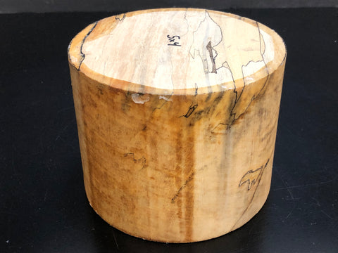 5"x4" KD Spalted Hard Maple Wood Bowl Turning Blank (#0077)