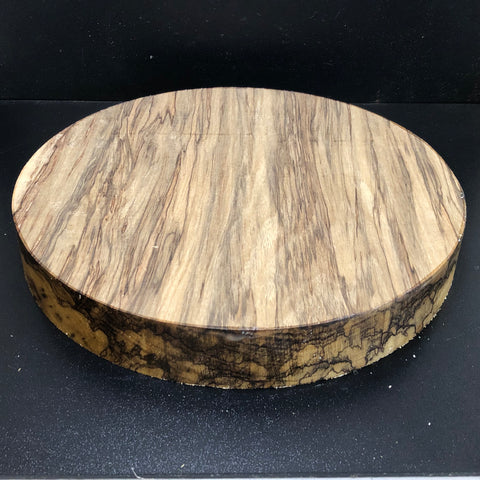 13"x2" KD Exhibition Grade Black Limba Wood Bowl Turning Blank (#00841)