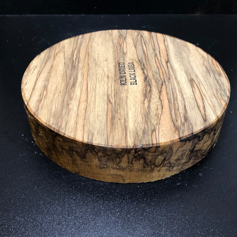 9"x2" KD Exhibition Grade Black Limba Wood Bowl Turning Blank (#00851)