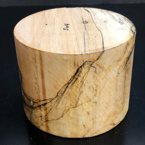 5"x4" KD Spalted Hard Maple Wood Bowl Turning Blank (#0081)