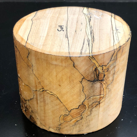 5"x4" KD Spalted Hard Maple Wood Bowl Turning Blank (#0086)