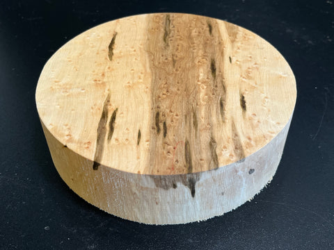 7"x2" KD Exhibition Grade Birdseye Maple Wood Bowl Turning Blank (#00906)