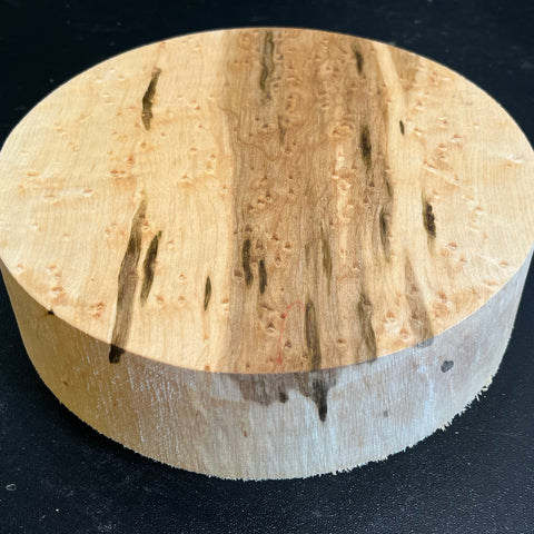 7"x2" KD Exhibition Grade Birdseye Maple Wood Bowl Turning Blank (#00906)