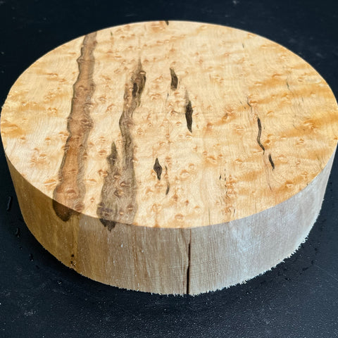 7"x2" KD Exhibition Grade Birdseye Maple Wood Bowl Turning Blank (#00908)