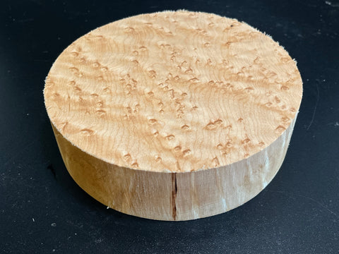 7"x2" KD Exhibition Grade Birdseye Maple Wood Bowl Turning Blank (#00910)