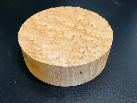 6"x2" KD Exhibition Grade Birdseye Maple Wood Bowl Turning Blank (#00912)