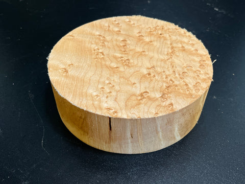 6"x2" KD Exhibition Grade Birdseye Maple Wood Bowl Turning Blank (#00913)