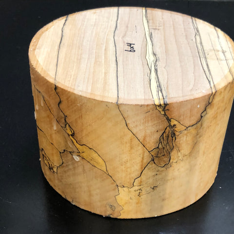 6"x4" KD Spalted Hard Maple Wood Bowl Turning Blank (#0096)
