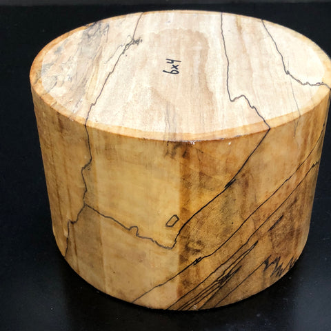 6"x4" KD Spalted Hard Maple Wood Bowl Turning Blank (#0097)