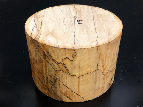 6"x4" KD Spalted Hard Maple Wood Bowl Turning Blank (#0099)