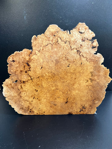 14"x12"x3" (max height) KD Live Edge Maple Burl Wood Blank (#0020)
