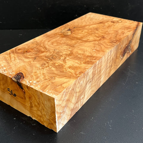 13"x5.5"x2.5" Maple Burl Wood Blank (#0056)