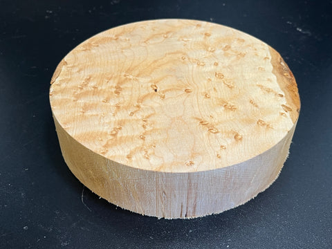8"x2" KD Exhibition Grade Birdseye Maple Wood Bowl Turning Blank (#00895)