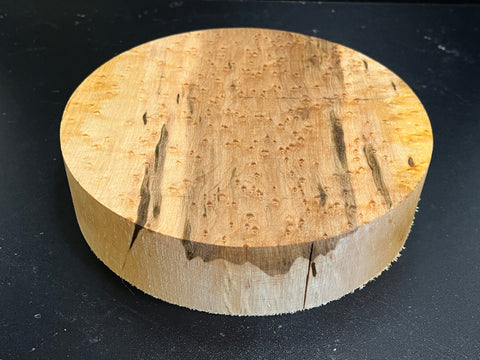 8"x2" KD Exhibition Grade Birdseye Maple Wood Bowl Turning Blank (#00896)