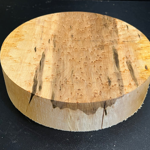 8"x2" KD Exhibition Grade Birdseye Maple Wood Bowl Turning Blank (#00896)