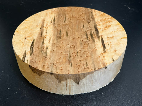 8"x2" KD Exhibition Grade Birdseye Maple Wood Bowl Turning Blank (#00897)