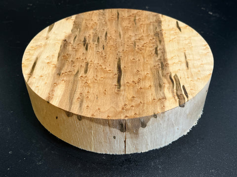 8"x2" KD Exhibition Grade Birdseye Maple Wood Bowl Turning Blank (#00898)