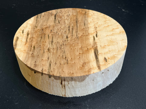 8"x2" KD Exhibition Grade Birdseye Maple Wood Bowl Turning Blank (#00899)