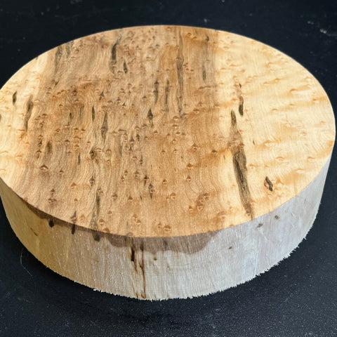8"x2" KD Exhibition Grade Birdseye Maple Wood Bowl Turning Blank (#00899)