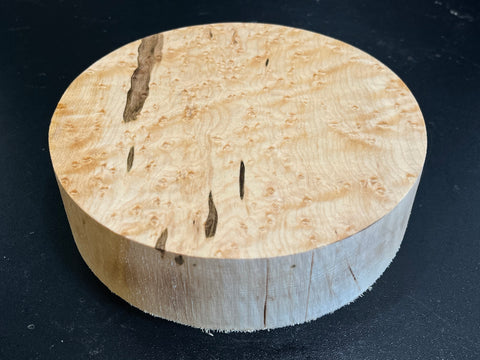 7"x2" KD Exhibition Grade Birdseye Maple Wood Bowl Turning Blank (#00900)
