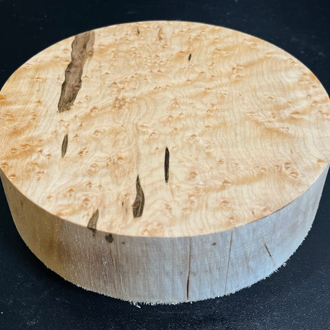 7"x2" KD Exhibition Grade Birdseye Maple Wood Bowl Turning Blank (#00900)