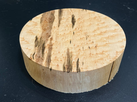7"x2" KD Exhibition Grade Birdseye Maple Wood Bowl Turning Blank (#00901)