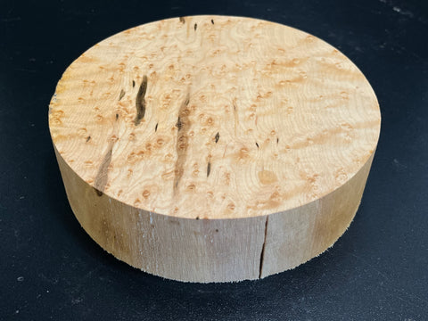 7"x2" KD Exhibition Grade Birdseye Maple Wood Bowl Turning Blank (#00902)