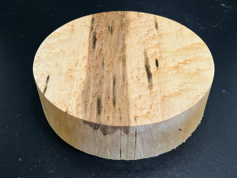 7"x2" KD Exhibition Grade Birdseye Maple Wood Bowl Turning Blank (#00903)